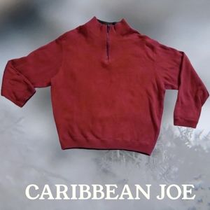 Caribbean Joe Pullover Quarter Zip Sweater